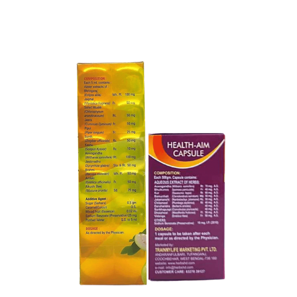 Health Aim capsule & Good Health tonic (combo pack)