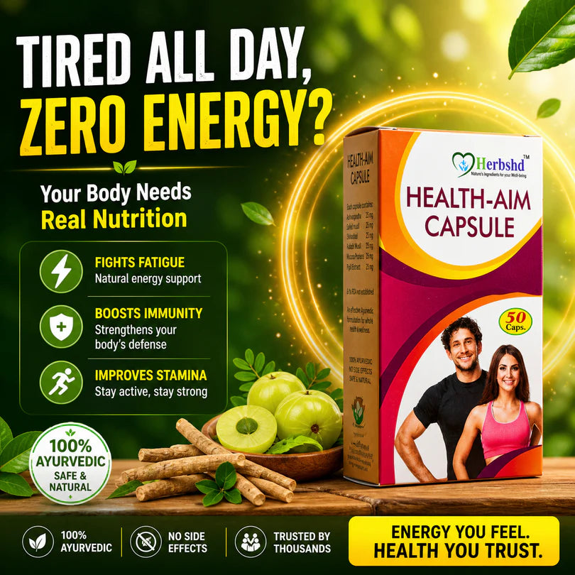 Health Aim Plus Combo | Weight Gain Syrup & Capsules for Good Health, Energy & Strength