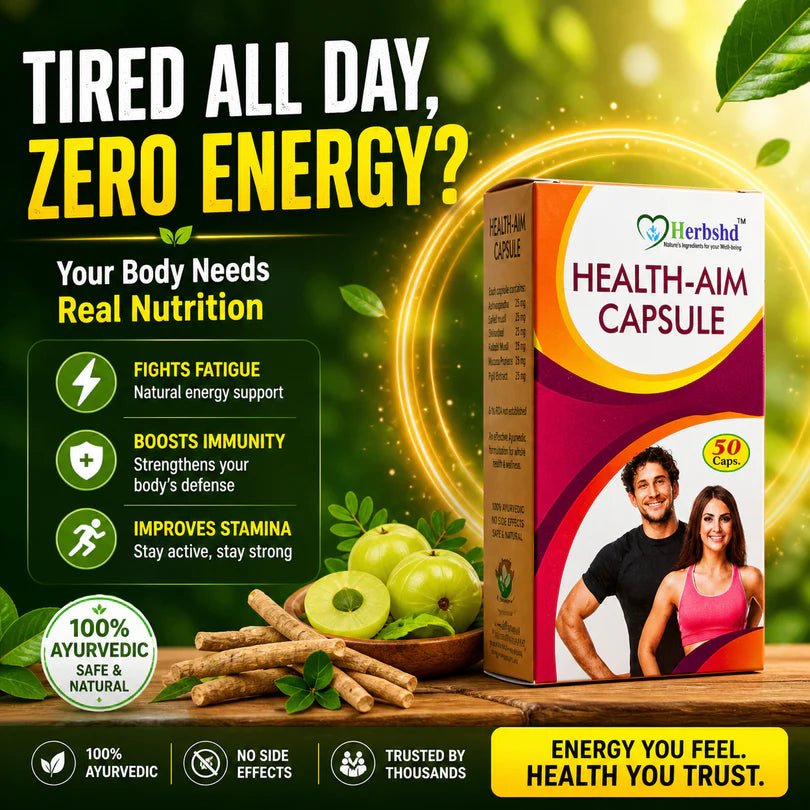 Health Aim Plus Combo | Weight Gain Syrup & Capsules for Good Health, Energy & Strength