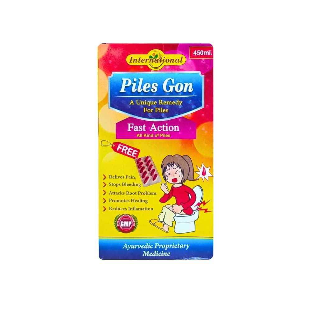 Hemorrhoids Cure Piles Gon Syrup ( Pack Of 3 )
