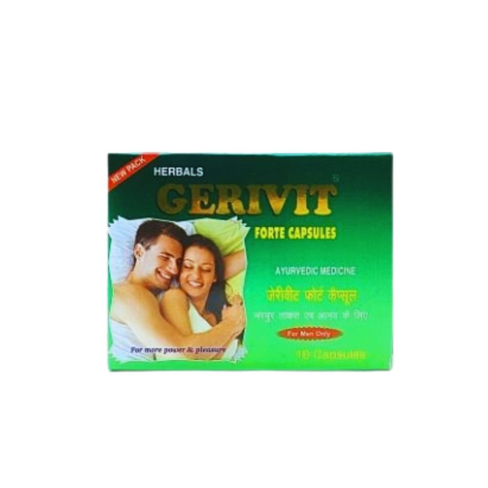 Herbal Gerivit Forte Capsule & Stamina - x Powder For Increase Vitality ( Combo )