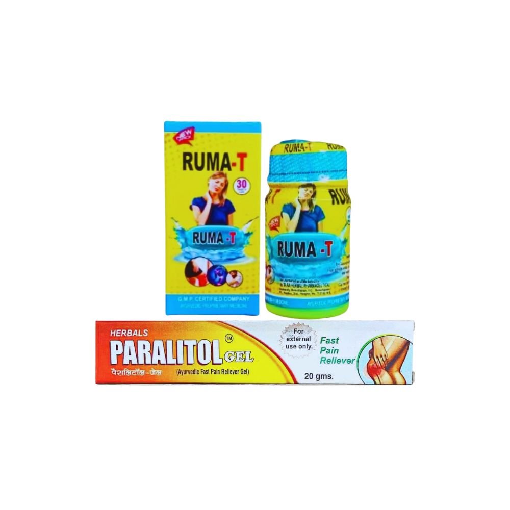 Herbals Paralitol Gel & Ruma - T Capsule (Pack Of 2)