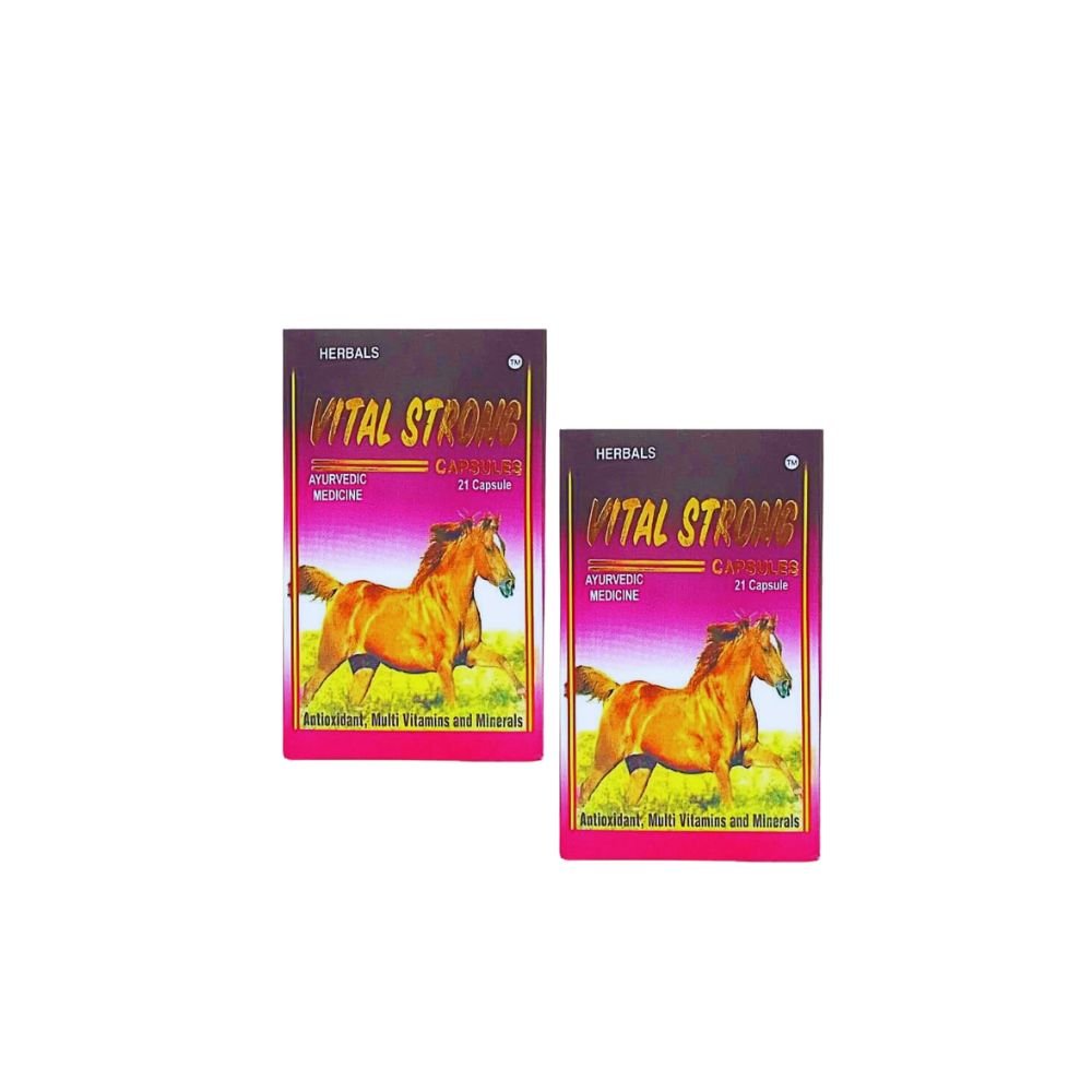 Herbal`s Vital Strong 21 Capsule Pack of 6 - ( 2 Months Dosage )