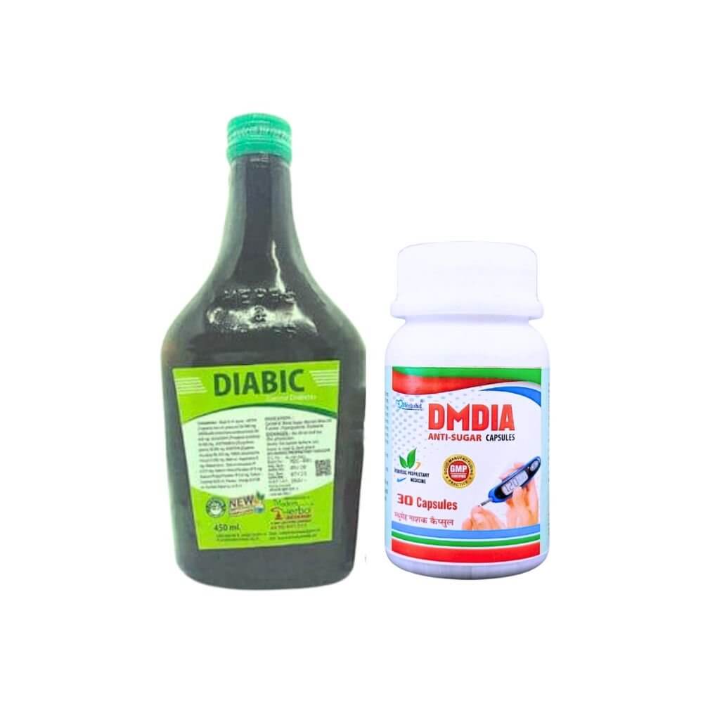 Herbshd Ayurvedic DMDIA Capsule & DIABIC Syrup