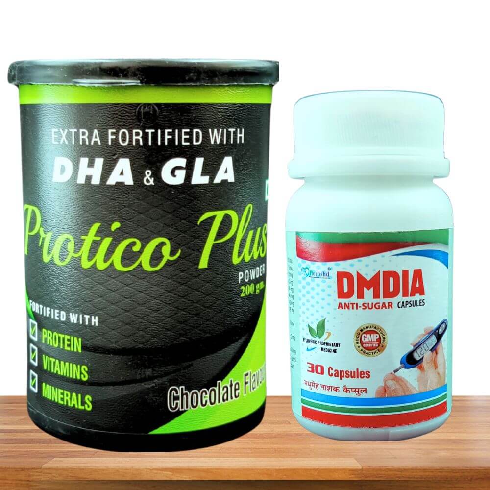 DMDIA Blood-Sugar Combo Pack: Capsule & Protein Powder