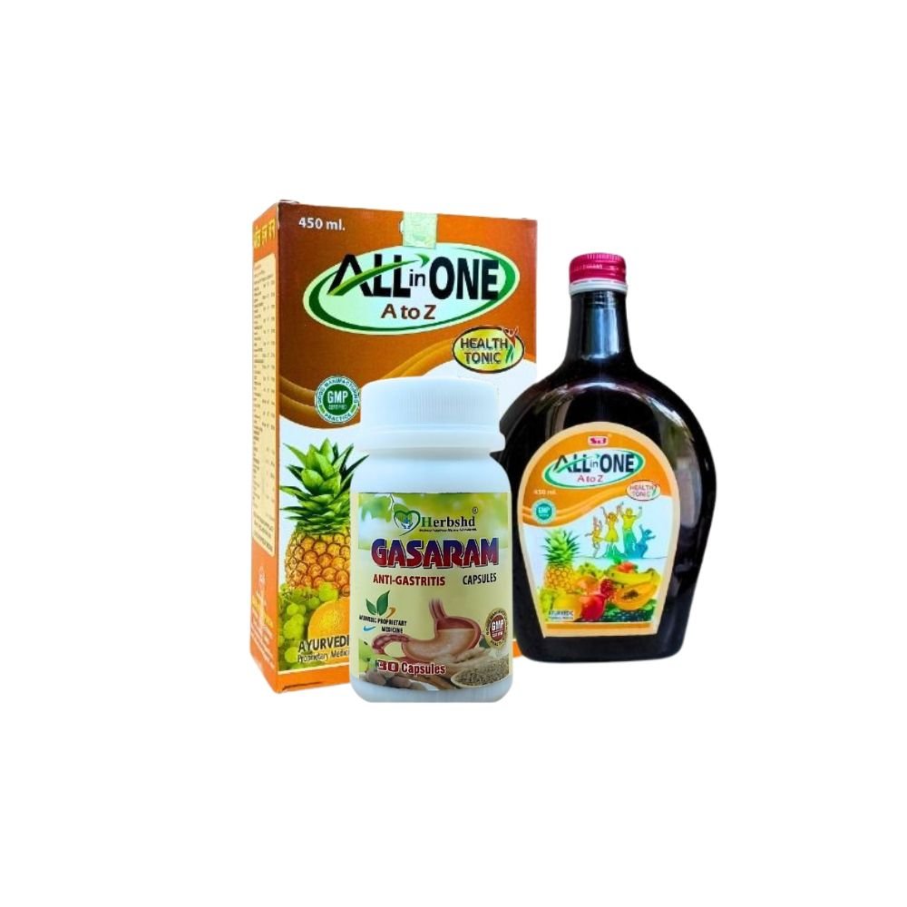 Herbshd Ayurvedic Gasaram Capsule & All In One Tonic For General Weakness | Gas