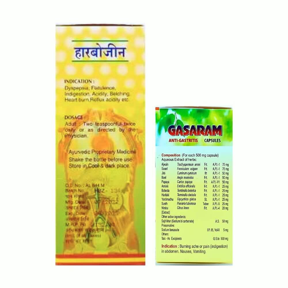 Herbshd Ayurvedic Gasaram Capsule & Ayurvedic Herbozin Syrup (combo pack )