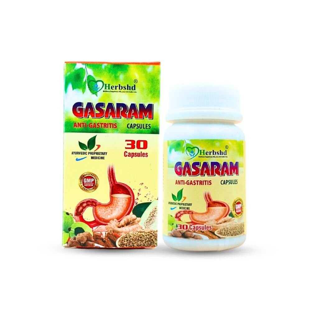 Herbshd Ayurvedic Gasaram Capsule & Gasguard Powder combo