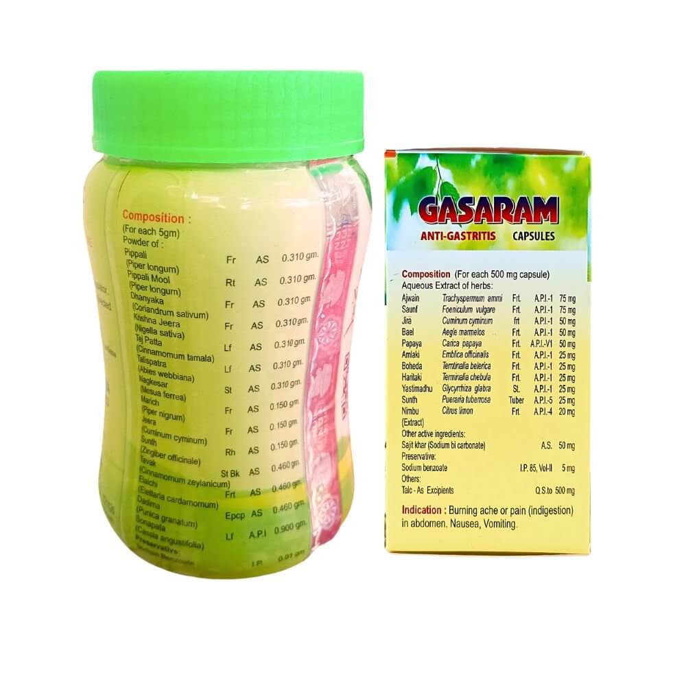 Herbshd Ayurvedic Gasaram Capsule & Gasguard Powder combo