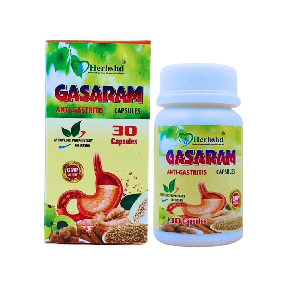 Herbshd Ayurvedic Gasaram Capsule & Gaskure Syrup combo