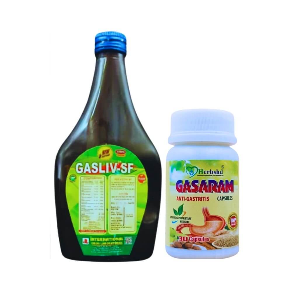Herbshd Ayurvedic Gasaram Capsule & Gasliv - SF Tonic combo