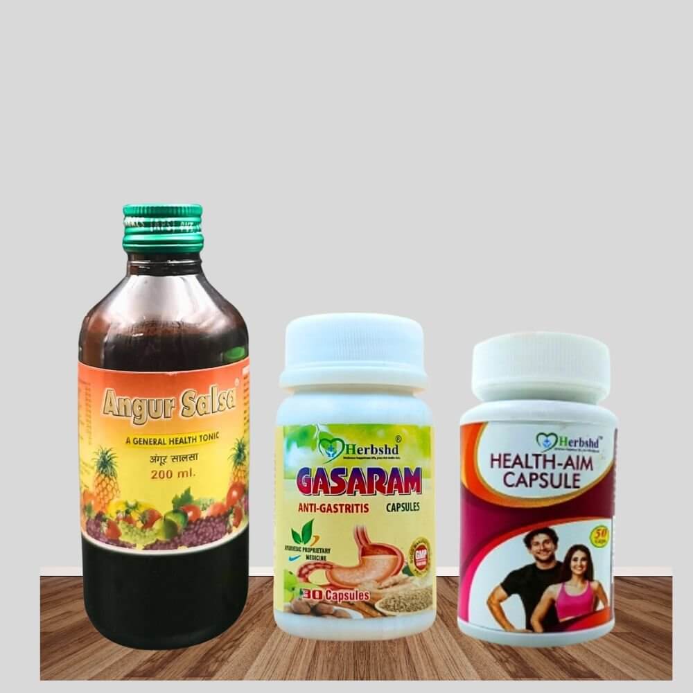 Boosts immunity Herbal Capsule Combo: Gasaram, Health Aim, Angur Salsa