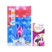 Herbshd Ayurvedic Health Aim Capsule & Calcibone Syrup combo