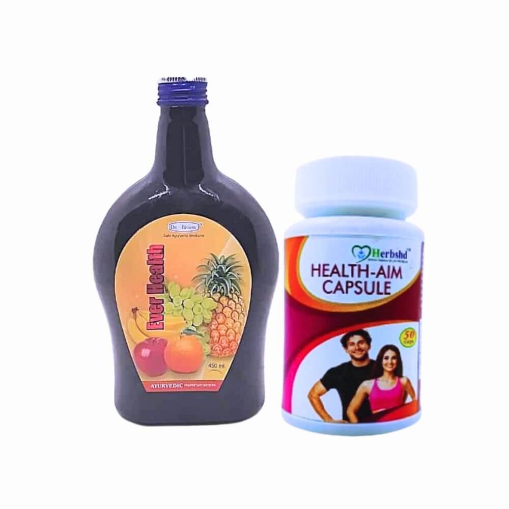 Herbshd Ayurvedic Health Aim Capsule & Ever Health Tonic combo pack