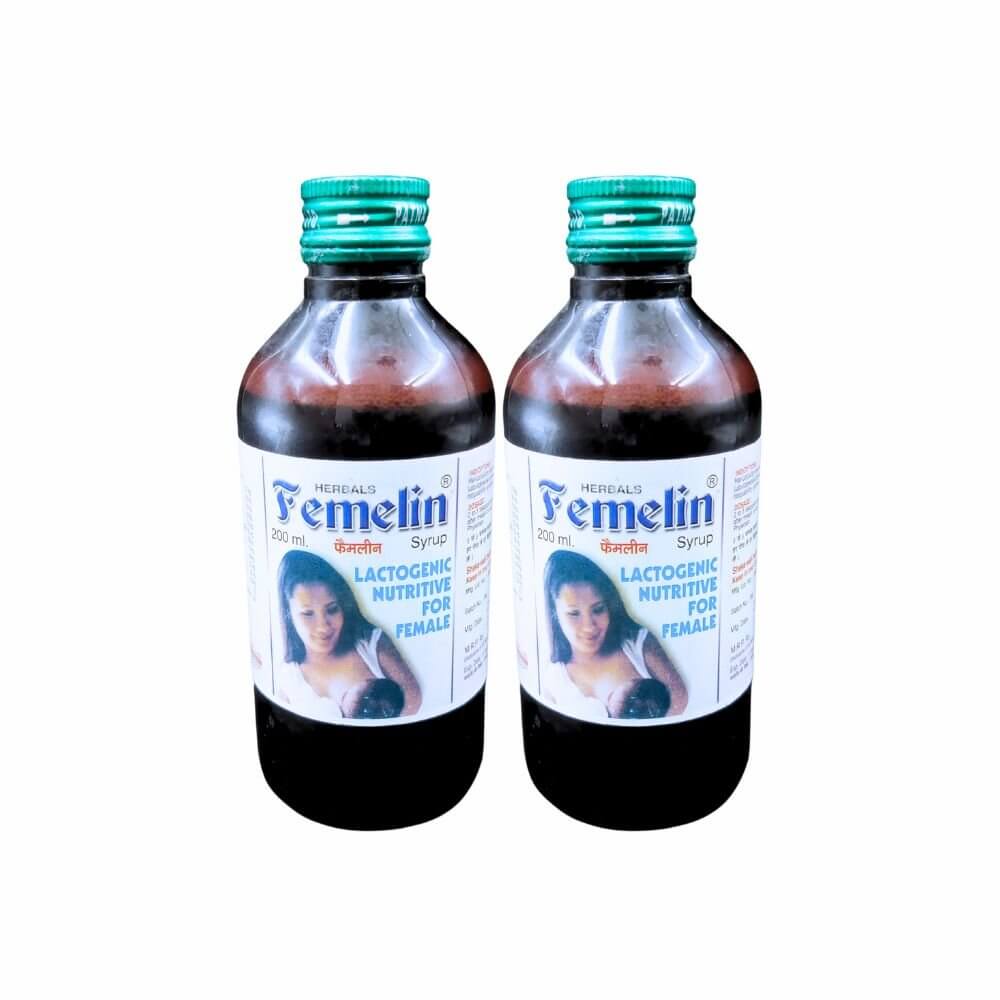 Herbshd Ayurvedic Health Aim Capsule & Femelin Syrup ( 50 capsule+ 200ml +200ml ) combo pack