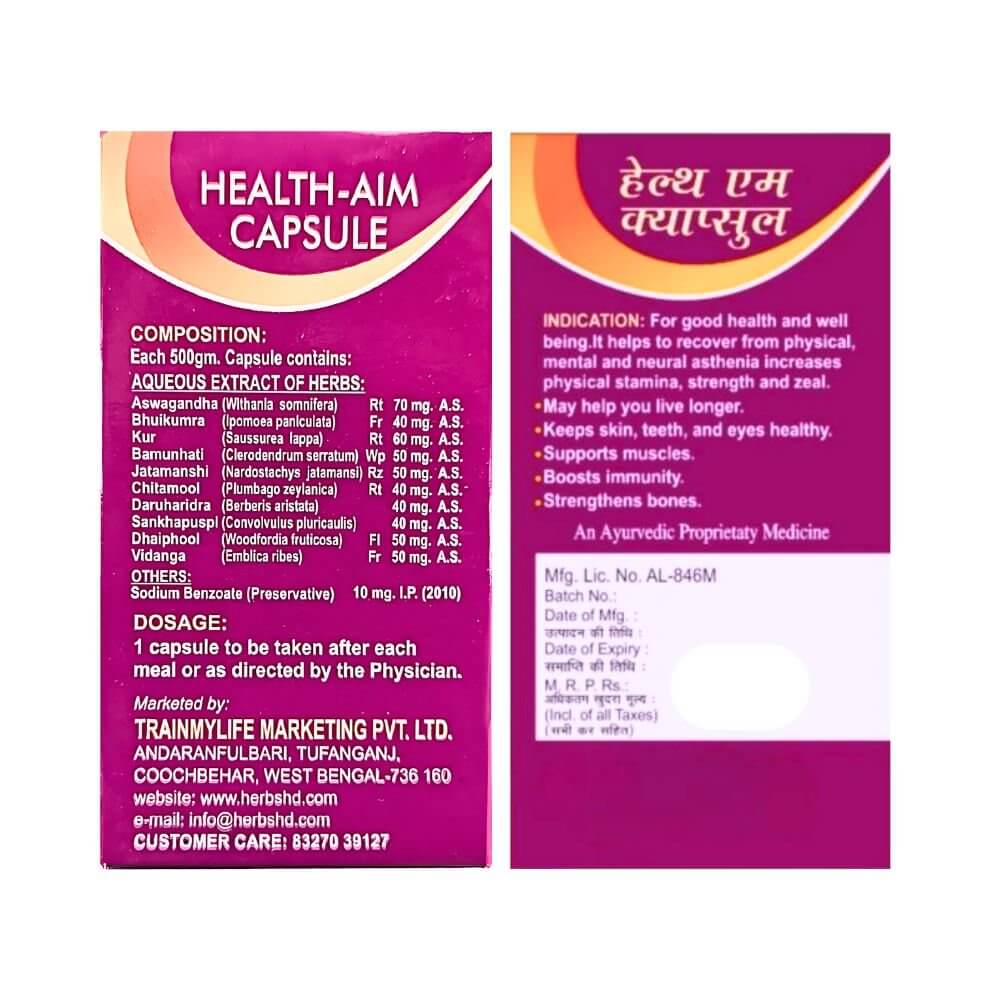 Herbshd ayurvedic Health Aim Capsule & Iron Plus Tonic combo