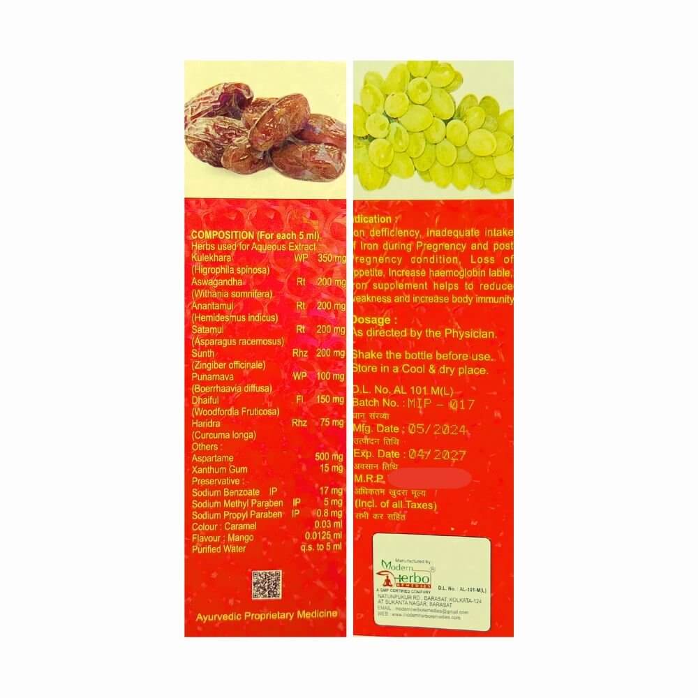 Herbshd ayurvedic Health Aim Capsule & Iron Plus Tonic combo