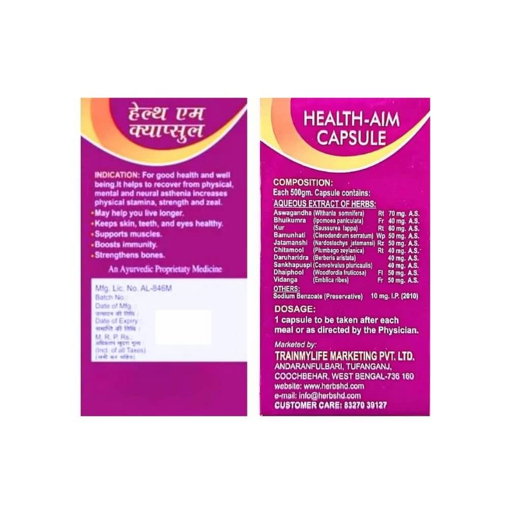 Herbshd Ayurvedic Health Aim Capsule & Protonid Health Tonic (combo)