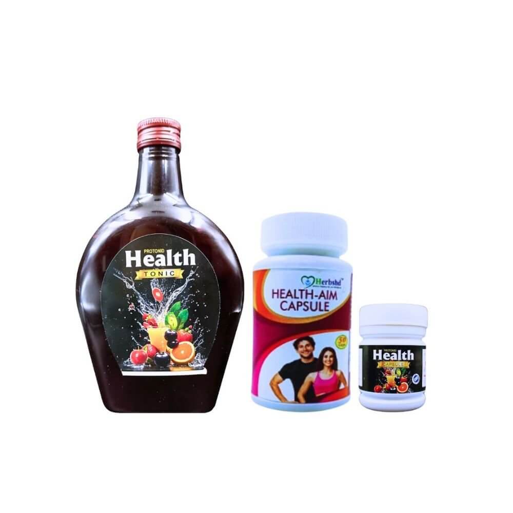 Herbshd Ayurvedic Health Aim Capsule & Protonid Health Tonic (combo)