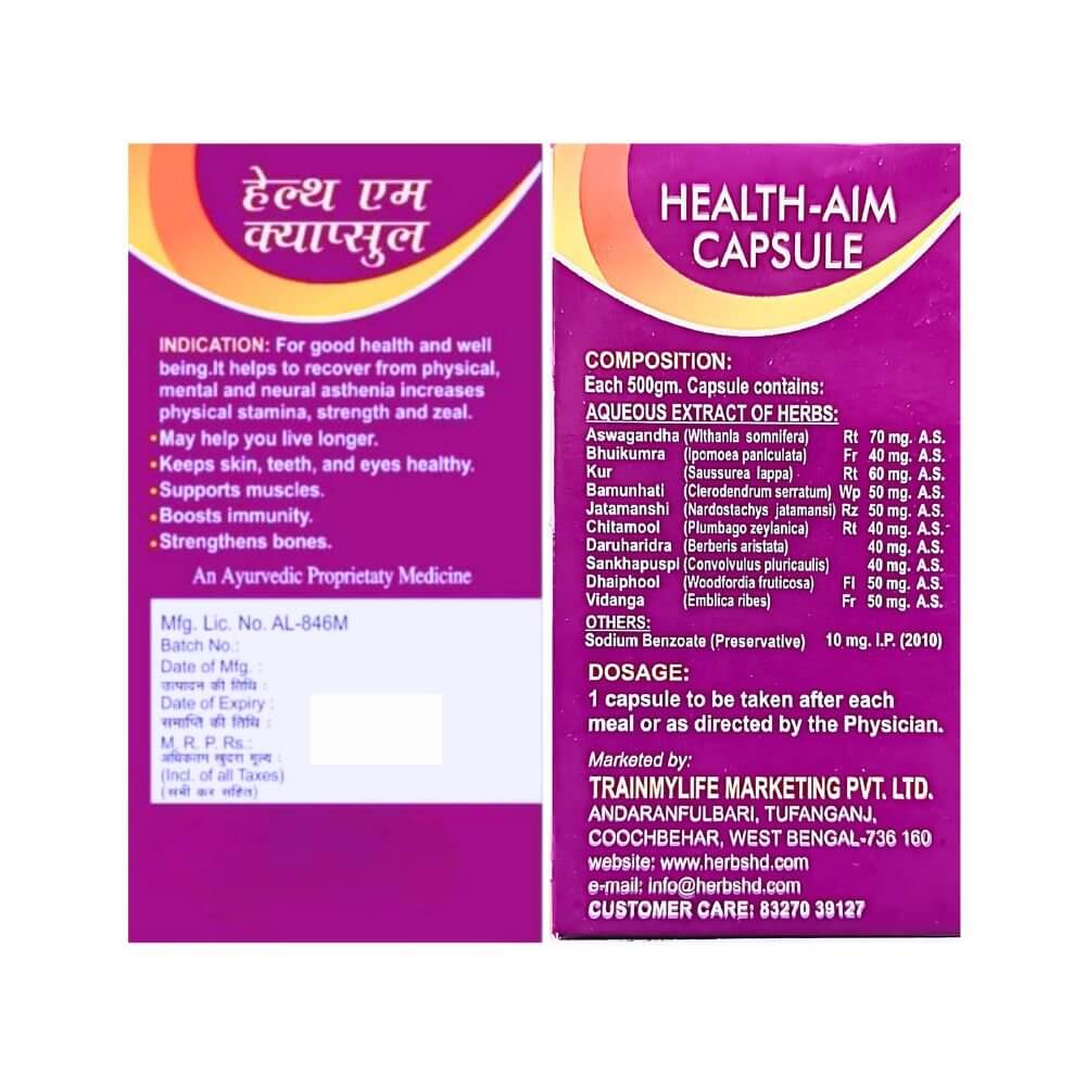 Herbshd ayurvedic Health Aim capsule & Shalsa combo