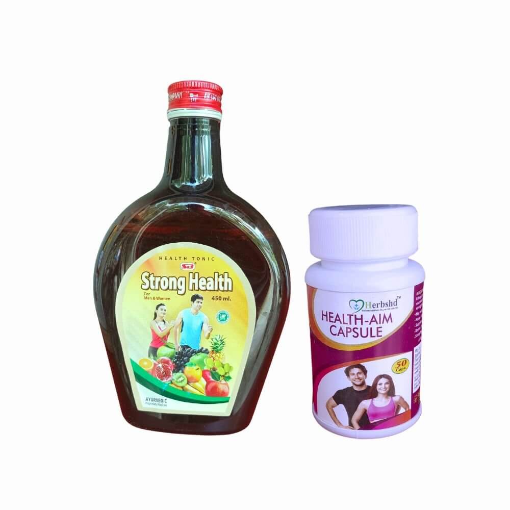 Herbshd Ayurvedic Health Aim Capsule & Strong Health Syrup combo