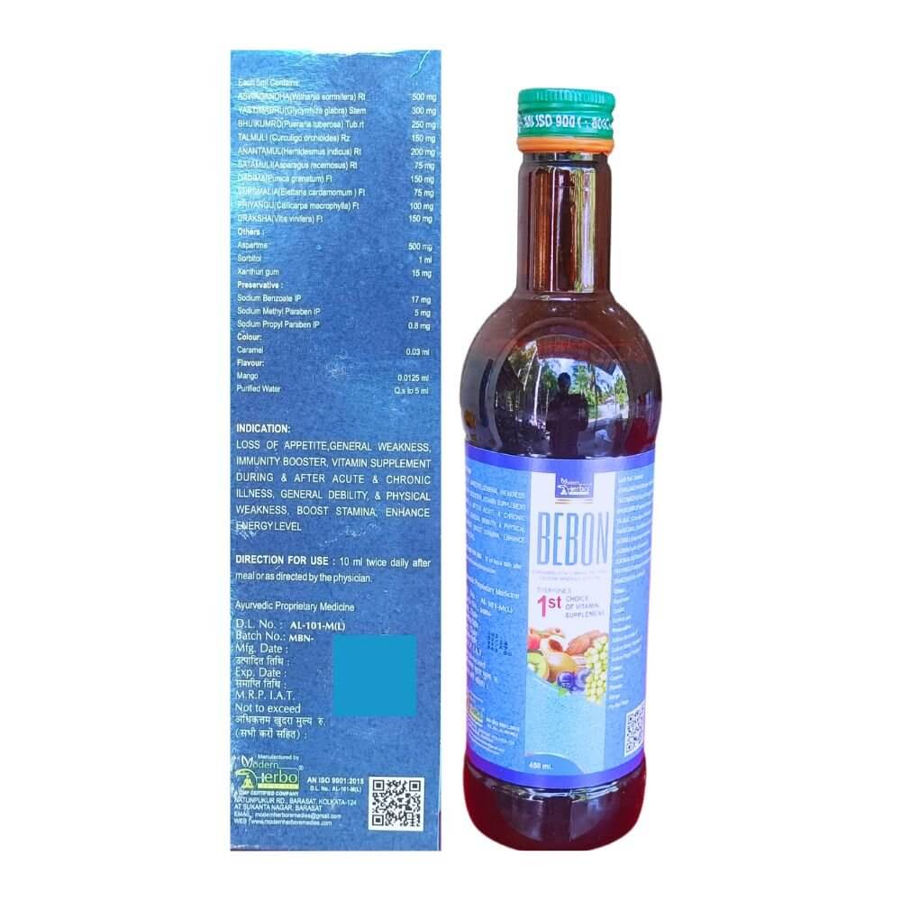 Herbshd Ayurvedic Health Aim Plus Capsule & Bebon Syrup combo