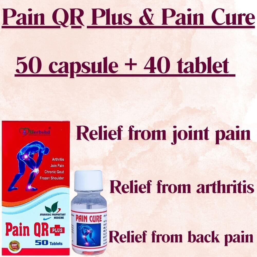 Herbshd Ayurvedic Pain QR Plus Capsule & Pain Cure Tablet combo