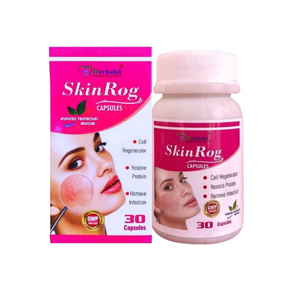 Herbshd Ayurvedic Skin Rog Capsule & Skin Care Syrup combo