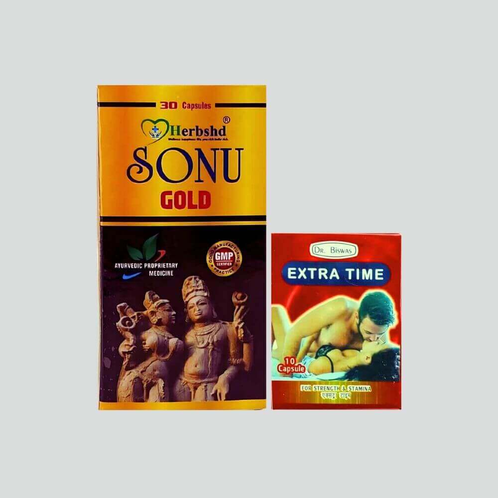 Herbshd Ayurvedic Sonu Gold Capsule & Extra Time Capsule Combo