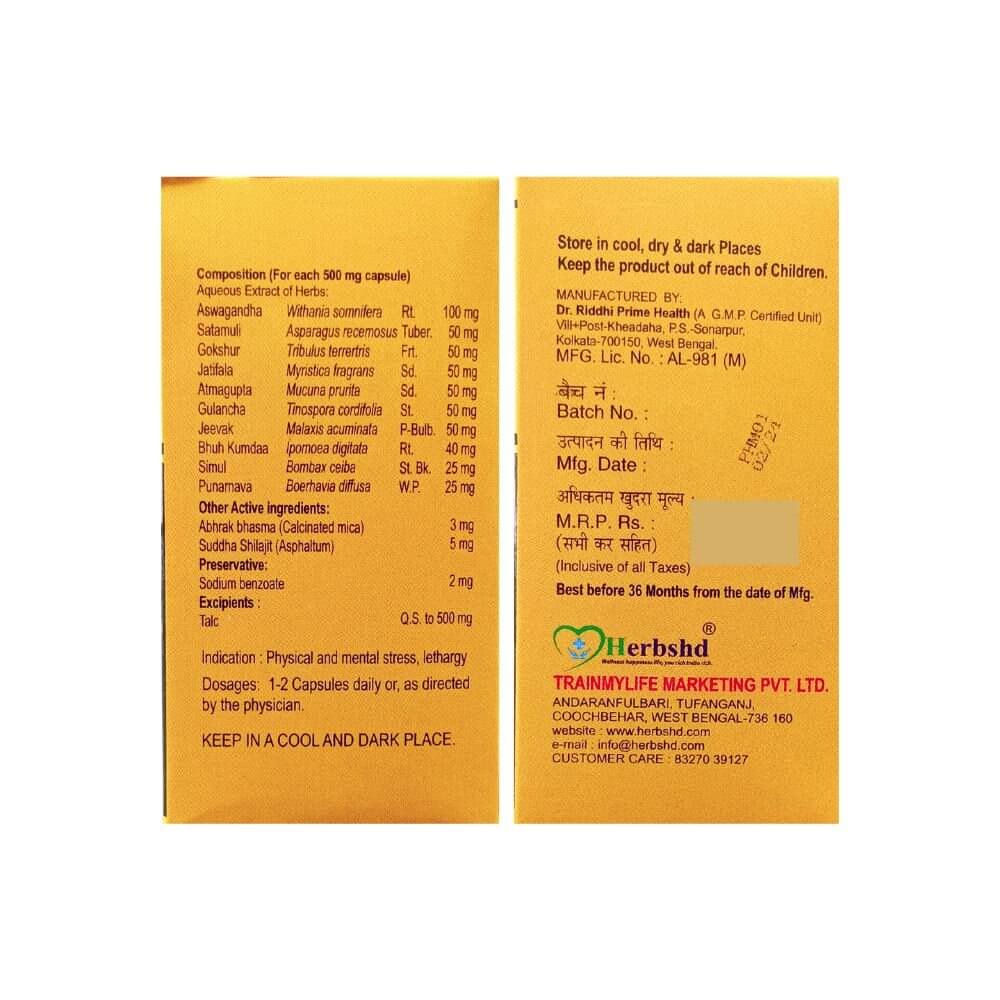 Herbshd Ayurvedic Sonu Gold capsule & Xtra Zosh capsule combo pack