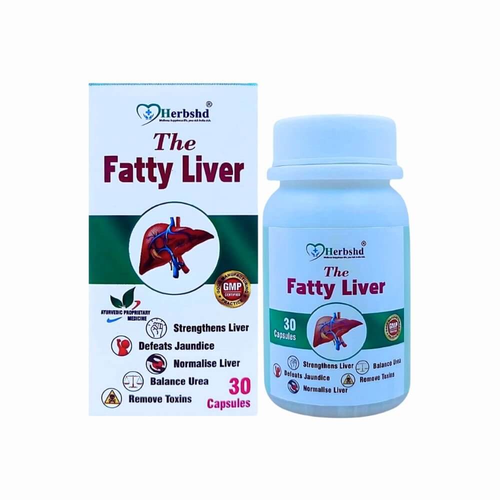 Herbshd Ayurvedic The Fatty Liver Capsule & Herbo - LIV Tonic combo