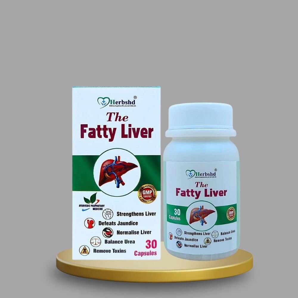 Herbshd Ayurvedic The Fatty Liver Capsule & Liver Strong Zyme Syrup ( combo )