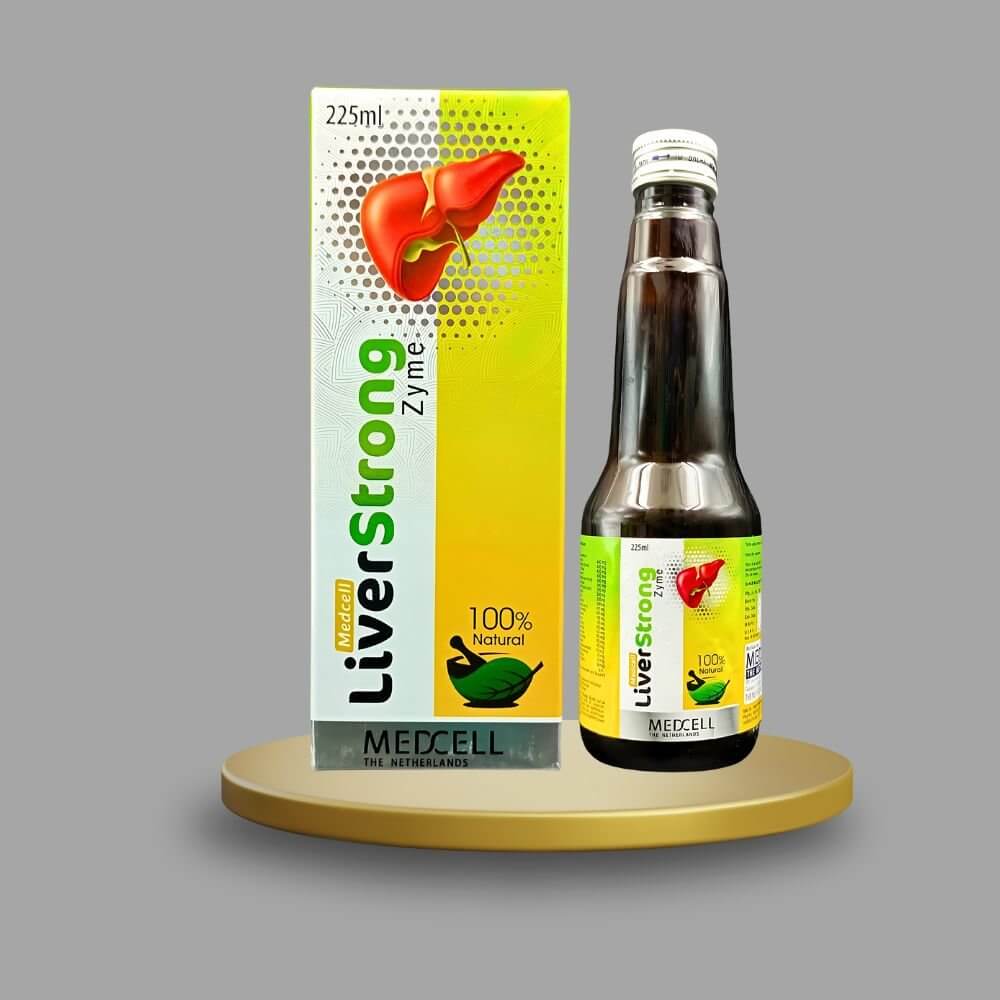 Herbshd Ayurvedic The Fatty Liver Capsule & Liver Strong Zyme Syrup ( combo )