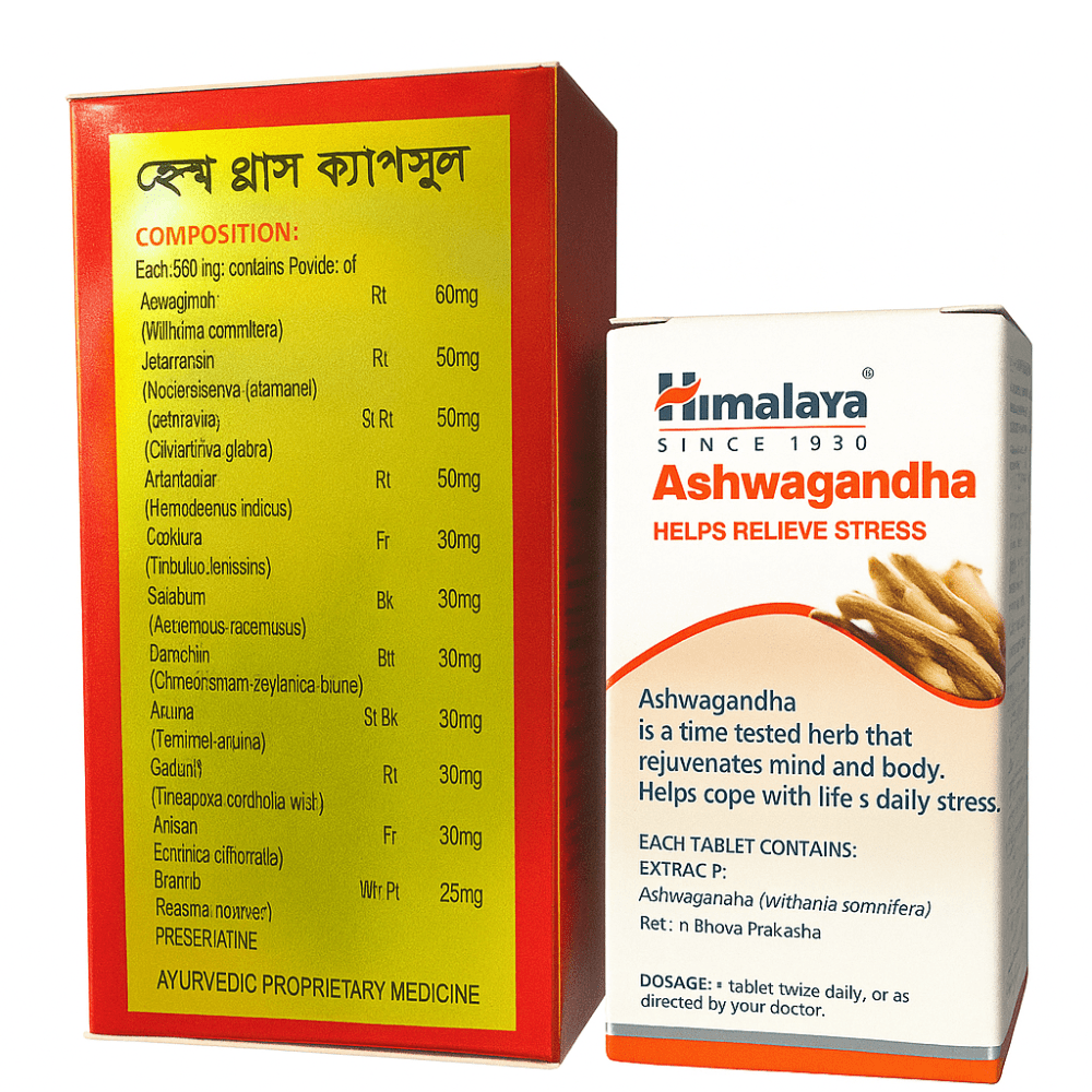 Himalaya Ashwagandha & Health Plus cap – Weight Gain & Stress Relief