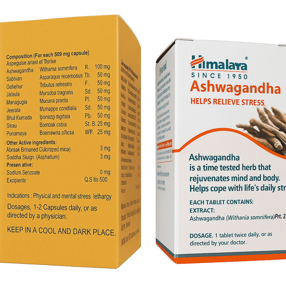 Himalaya Ashwagandha + Sonu Gold Capsule for Strength & Calm