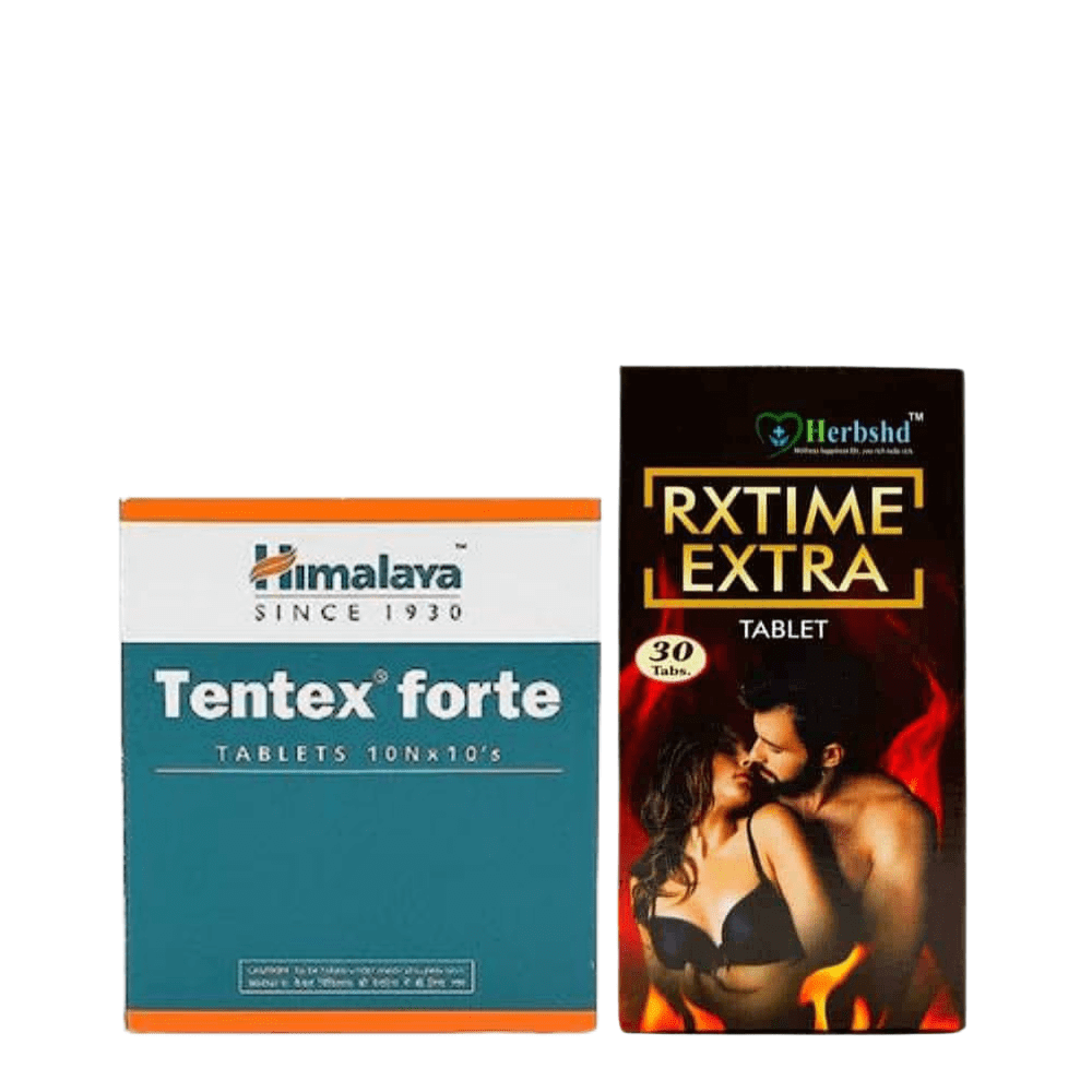 Himalaya Tentex Forte 10 Tablets And Rxtime Extra 30 Tablets (Combo Pack)