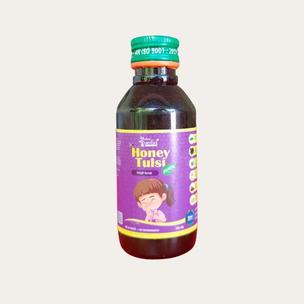 Honey Tulsi Cough Syrup Junior Best 100ML (pack of 4)