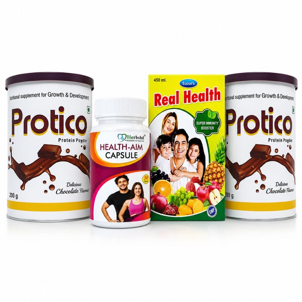 Immune System Support with Health Aim, Real Health & Protico Combo
