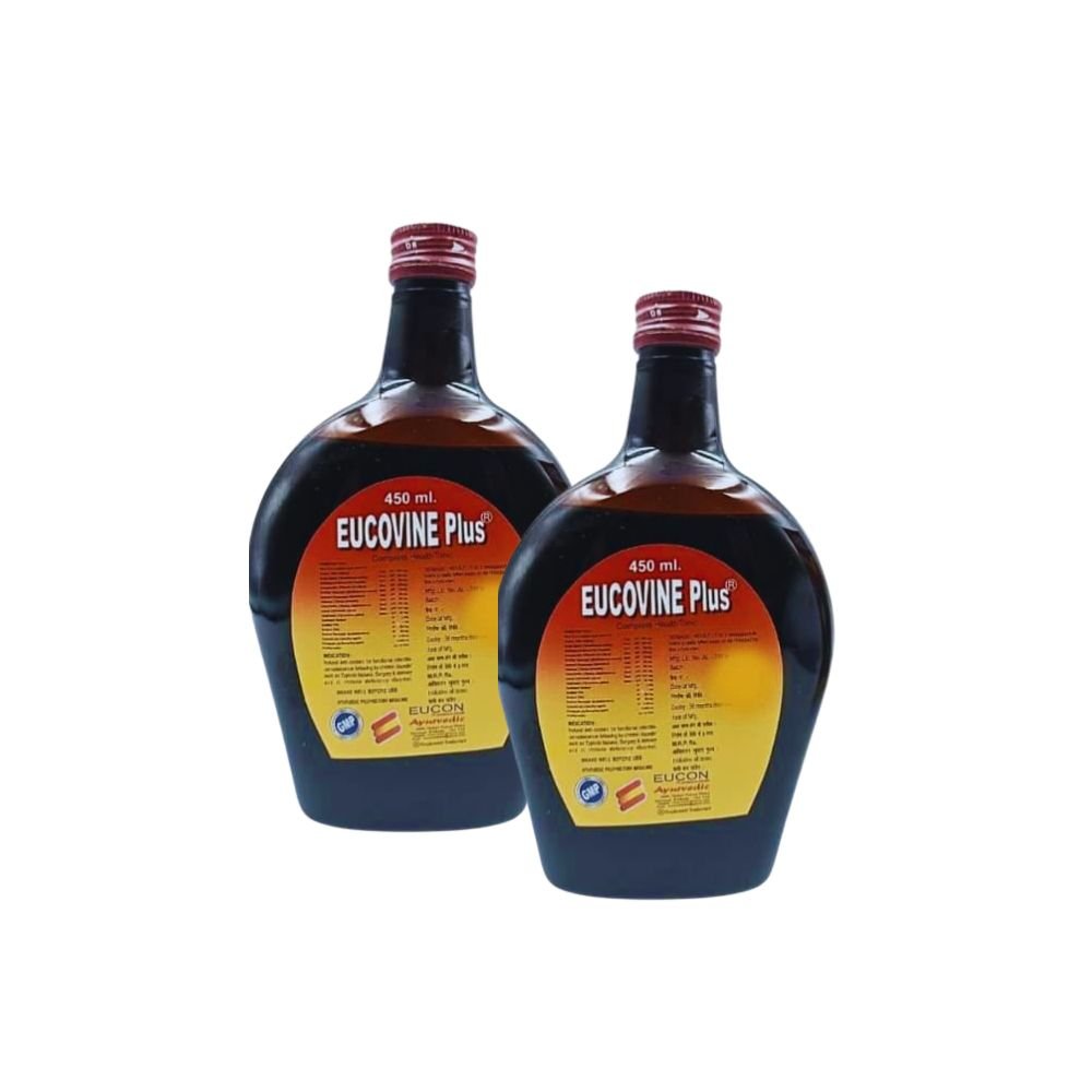 Immunity Booster Eucovine Plus Complete Health Tonic 450 - ml. (pack of 2)