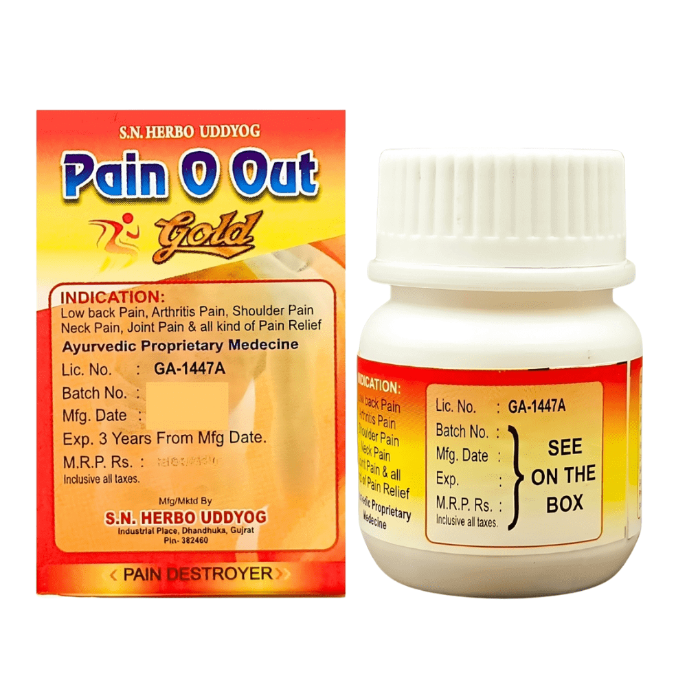 Golden Joint Pain Relief Tablets (Pack of 2)