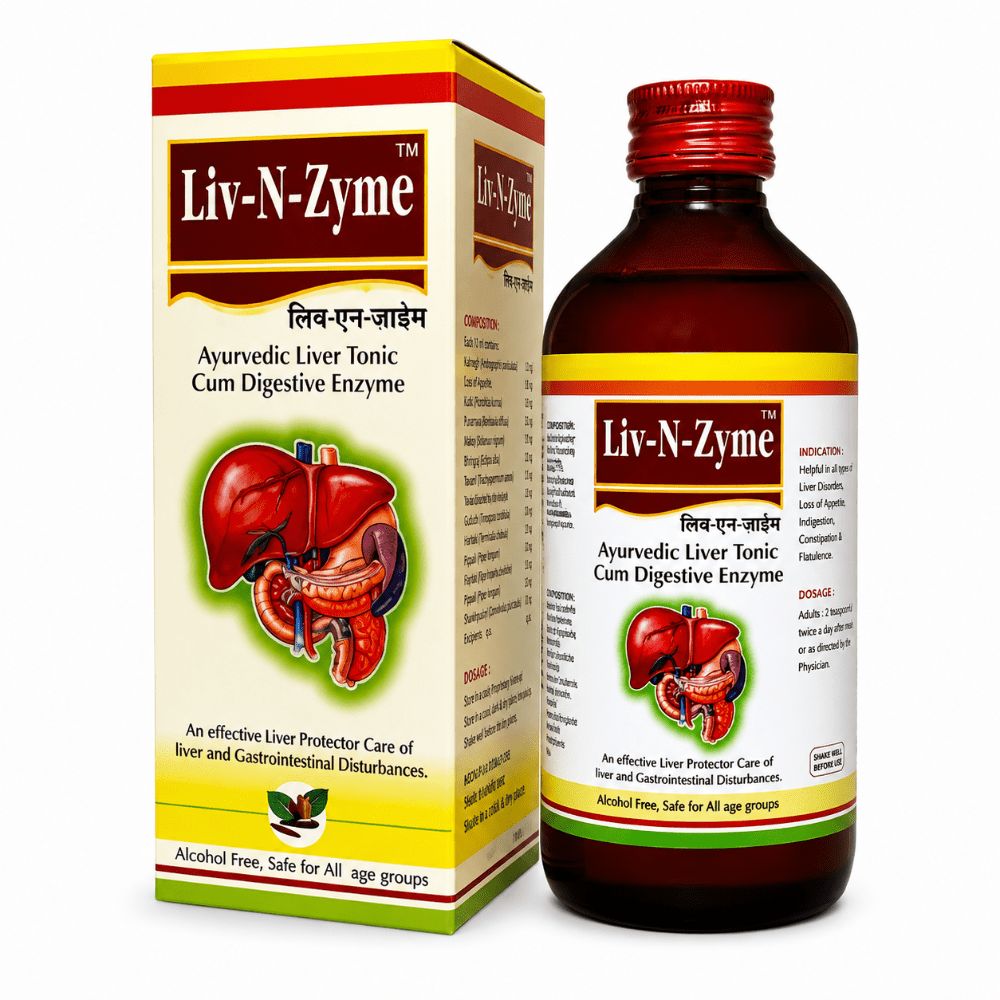 Kalmegh Active Syrup & Liv-N-Zyme Syrup – Herbal Wellness Combo