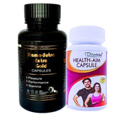 Kama - Sutra Extra Gold Capsules &amp; Health Aim Capsule combo for Increase Strength