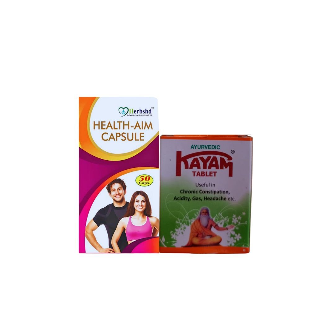 Kayam 30 Tablets (2) & Health AIM Capsule for Constipation,Digestive