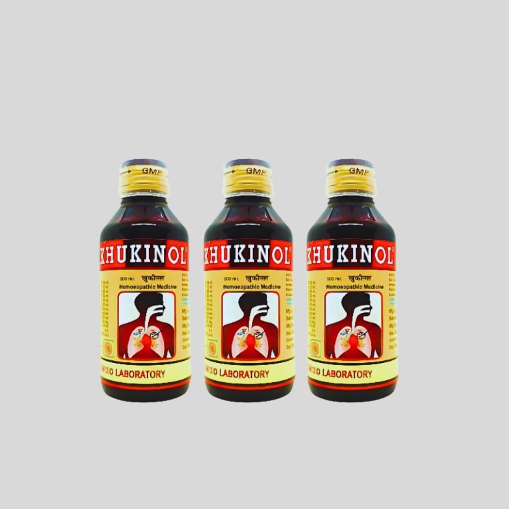 Khukinol Syrup 100 ml for whooping cough (pack 10)