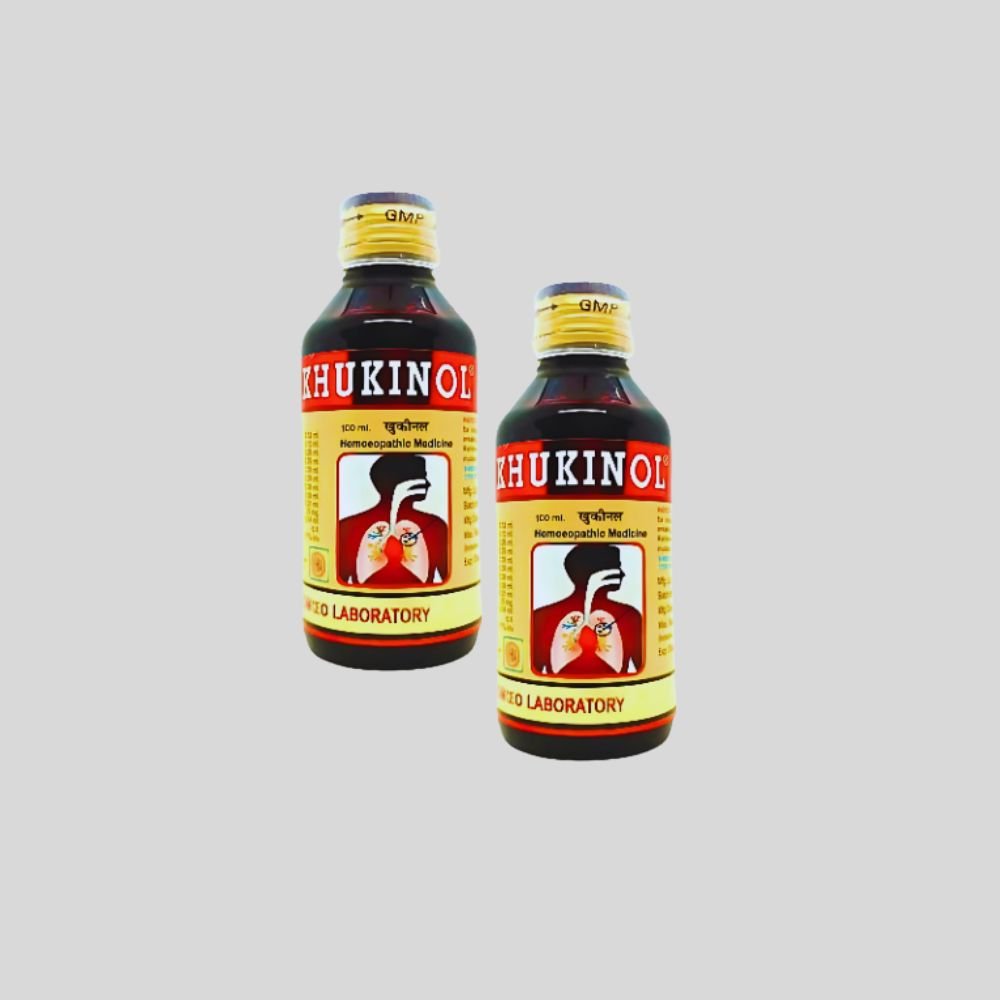 Khukinol Syrup 100 ml for whooping cough (pack 10)