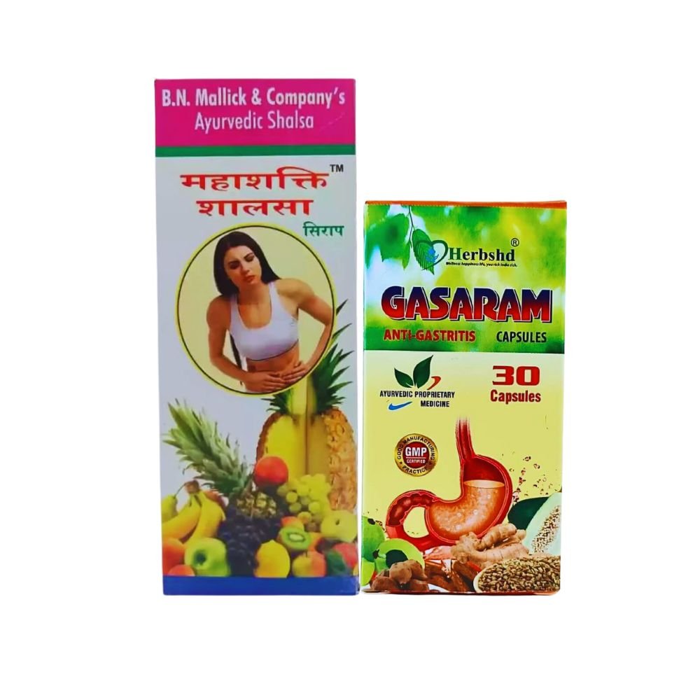 Mahashakti Shalsa Syrup & Gasaram Capsule Best Medicine For Acid Reflux And Gas