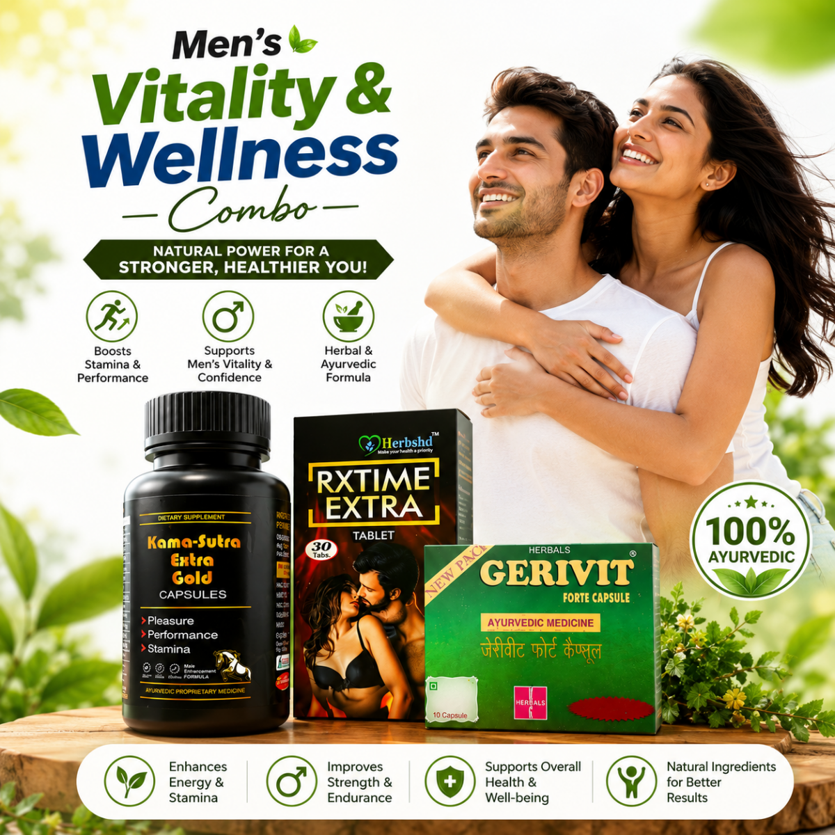 Men's Vitality & Wellness Combo | For Premature Ejaculation & Erectile Dysfunction