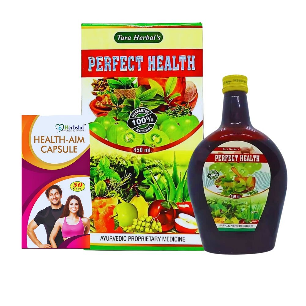 Multivitamins Perfect Health Tonic & Health Aim Capsule (Combo)