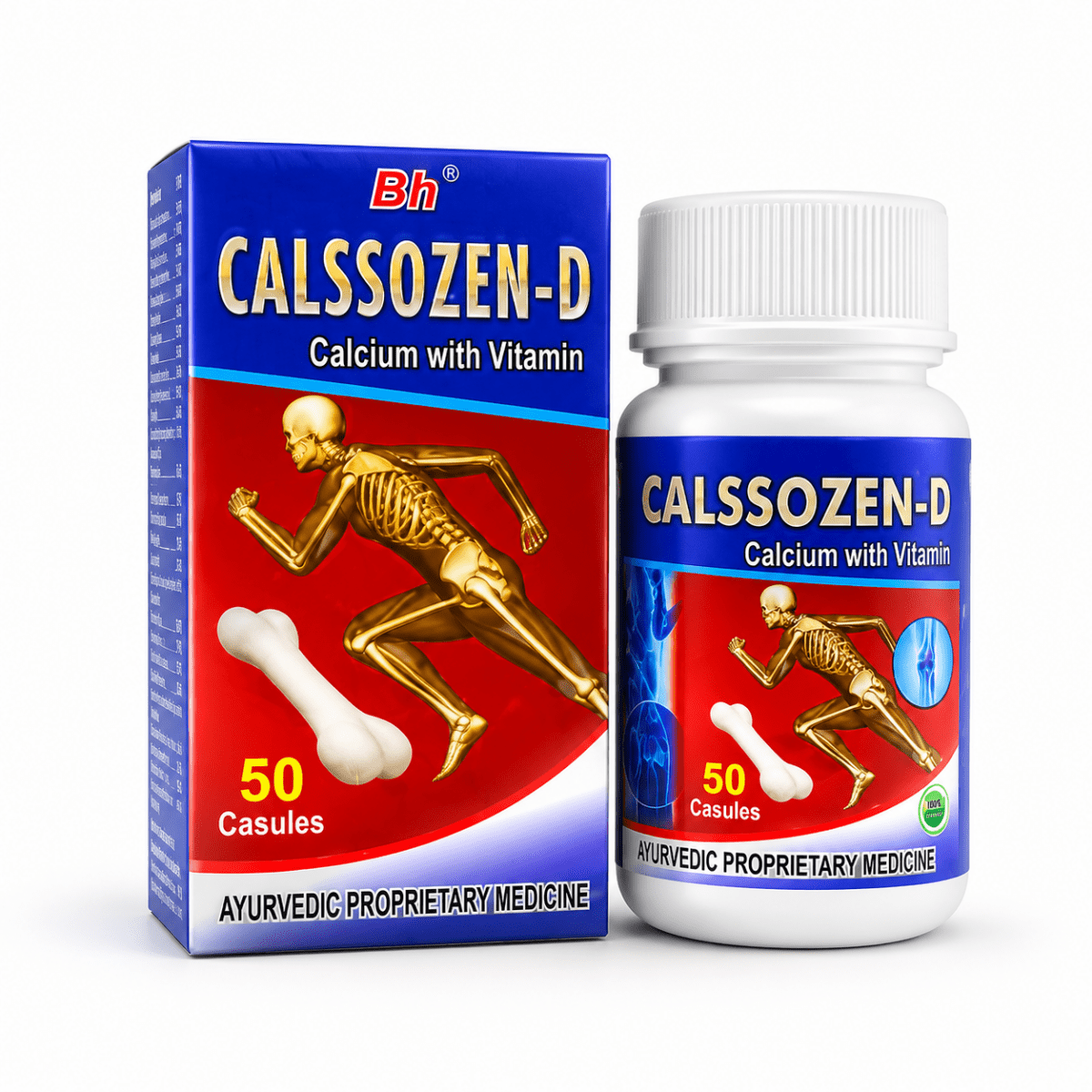 Natural calcium & vitamin D3 for stronger Bones (combo pack)