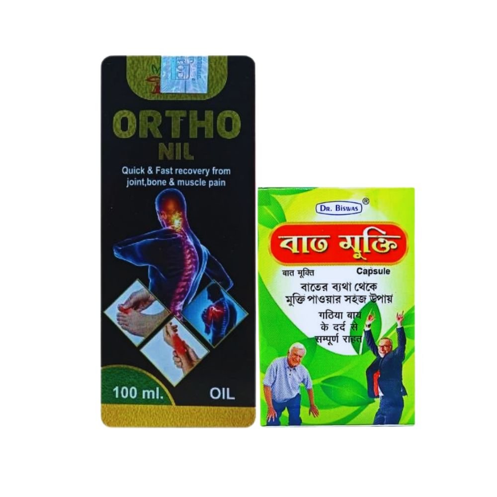 Ortho Nil Oil And Bat Mukti Capsule For Body Pain ( pack of 2 )